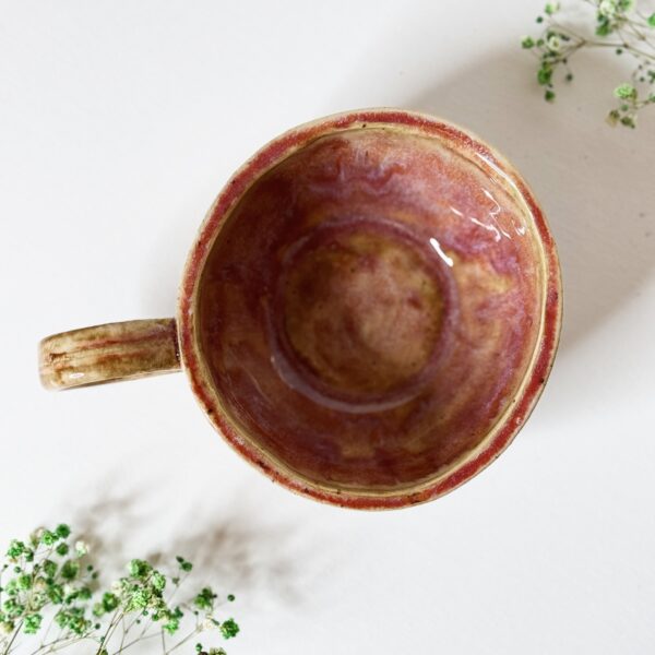 Filiżanka ceramiczna z roślinami 250 ml