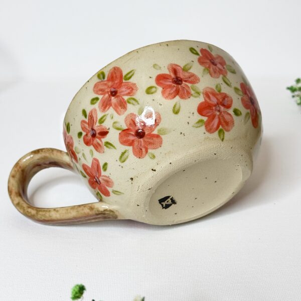 Filiżanka ceramiczna z roślinami 250 ml