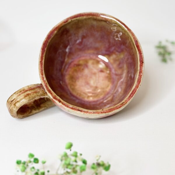 Filiżanka ceramiczna z roślinami 250 ml