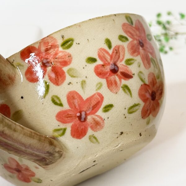 Filiżanka ceramiczna z roślinami 250 ml