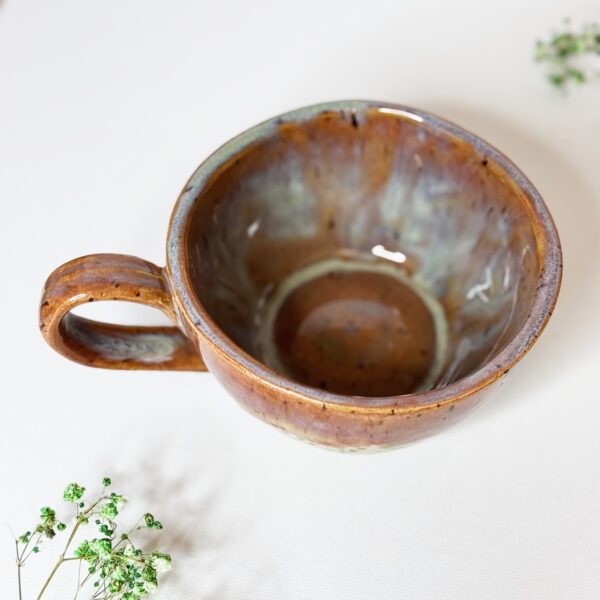 Filiżanka ceramiczna z roślinami 250 ml