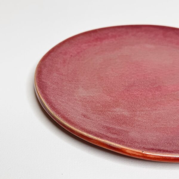 Talerz ceramiczny różowy